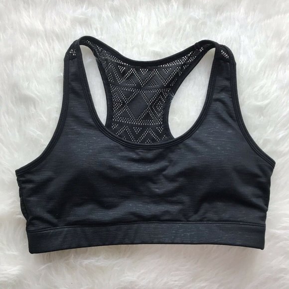 ZYIA Other - Zyia Active Black Bomber Bra Racerback Size Large Workout Gym Athleticwear